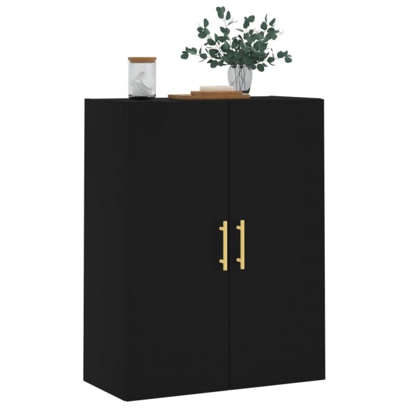 Armoire murale noir 69,5x34x90 cm