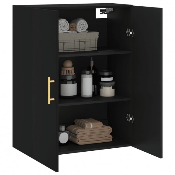 Armoire murale noir 69,5x34x90 cm