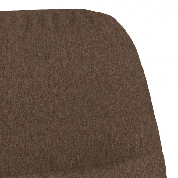 Chaise de relaxation Marron Tissu