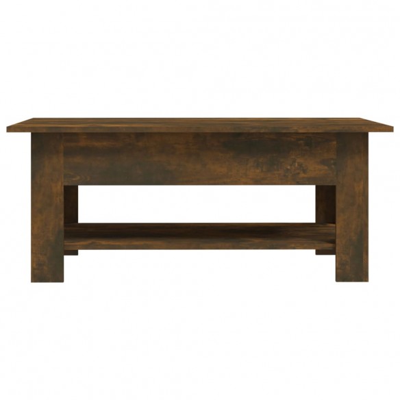 Table basse Chêne fumé 102x55x42 cm Aggloméré