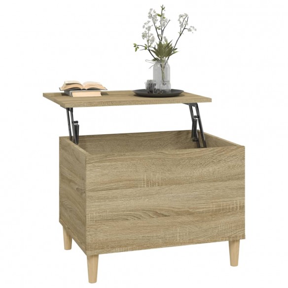 Table basse Chêne sonoma 60x44,5x45 cm Bois d'ingénierie