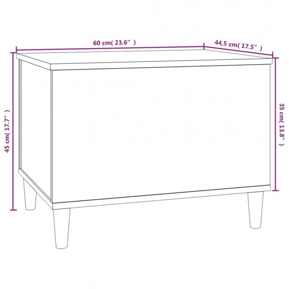 Table basse Chêne sonoma 60x44,5x45 cm Bois d'ingénierie