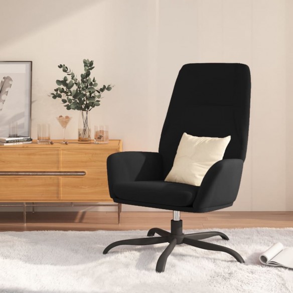 Chaise de relaxation Noir Velours