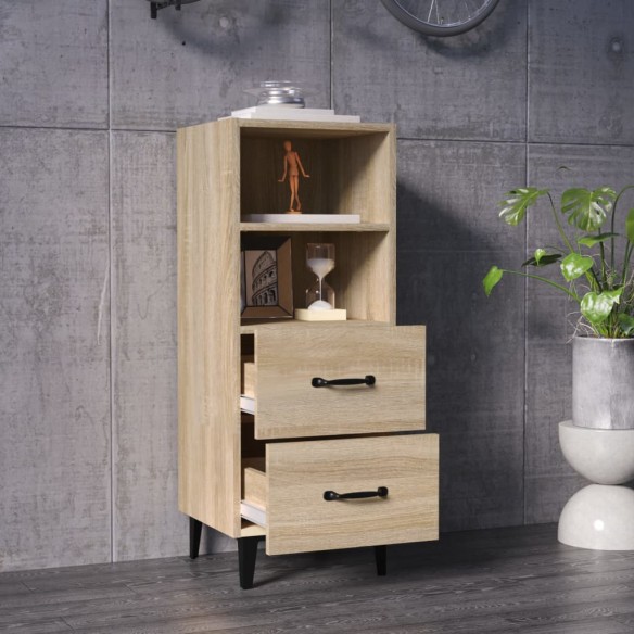 Buffet Chêne sonoma 34,5x34x90 cm Bois d'ingénierie