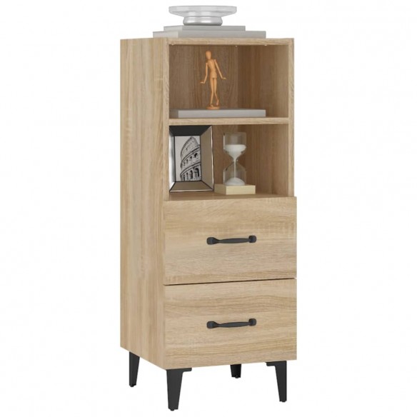 Buffet Chêne sonoma 34,5x34x90 cm Bois d'ingénierie