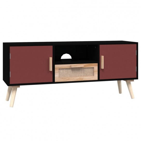 Meuble TV avec portes 105x30x45 cm bois d'ingénierie