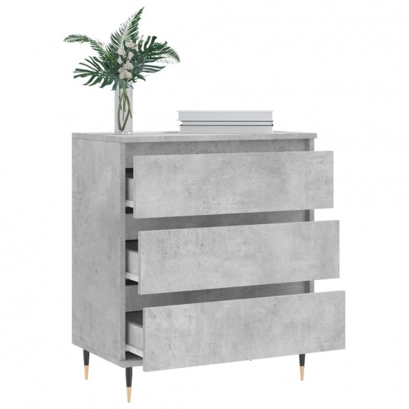 Buffet Gris béton 60x35x70 cm Bois d'ingénierie