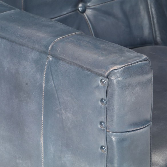 Fauteuil Gris Cuir véritable