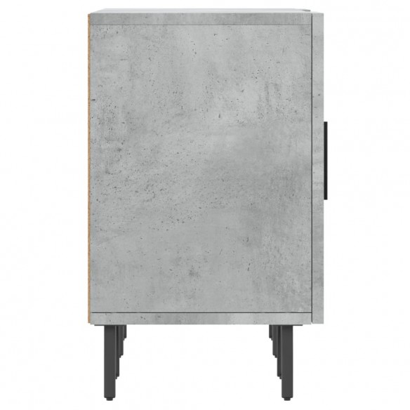 Meuble TV gris béton 150x30x50 cm bois d'ingénierie