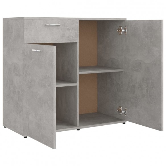 Buffet Gris béton 80x36x75 cm Aggloméré