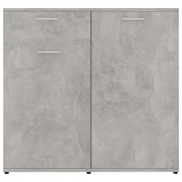 Buffet Gris béton 80x36x75 cm Aggloméré