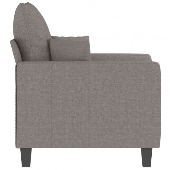 Fauteuil Taupe 60 cm Tissu