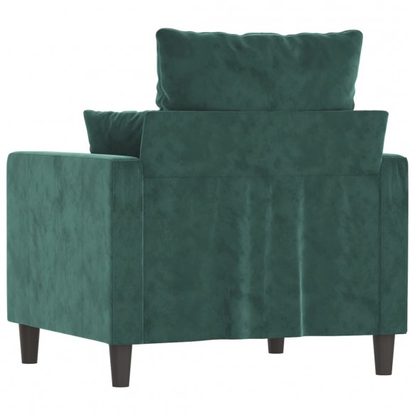 Fauteuil Vert foncé 60 cm Velours