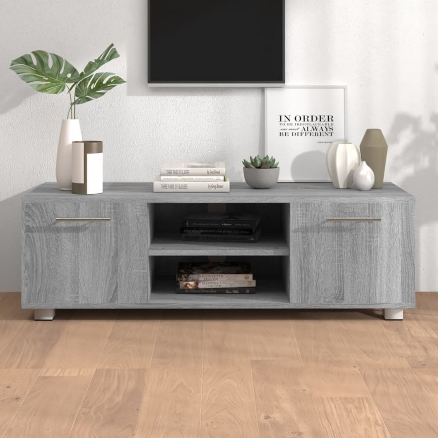 Meuble TV Sonoma gris 110x40x35 cm...