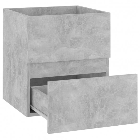 Armoire d'évier Gris béton 41x38,5x45 cm Aggloméré