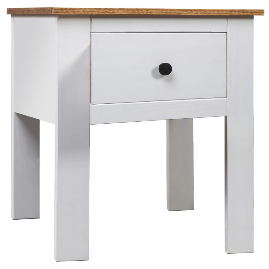 Table de chevet Blanc 46x40x57 cm Pin...