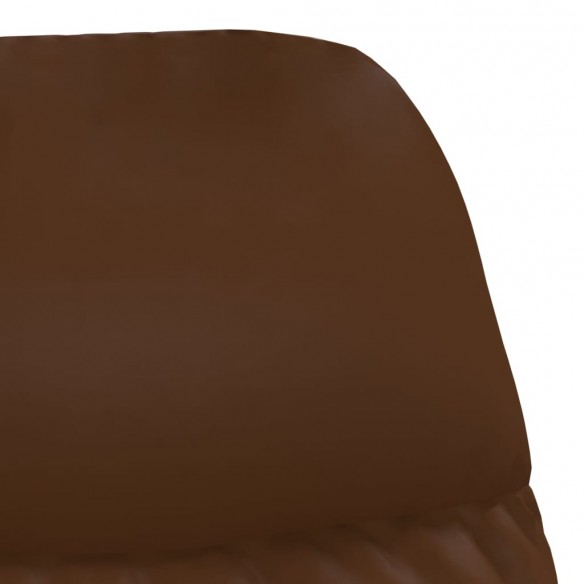 Chaise de relaxation Marron brillant Similicuir