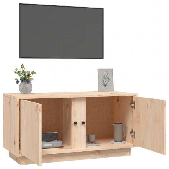 Meuble TV 80x35x40,5 cm Bois de pin massif