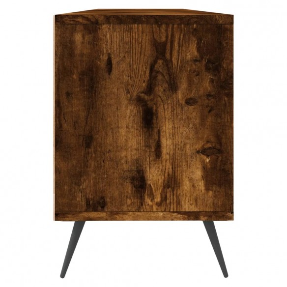 Meuble TV chêne fumé 150x30x44,5 cm bois d'ingénierie