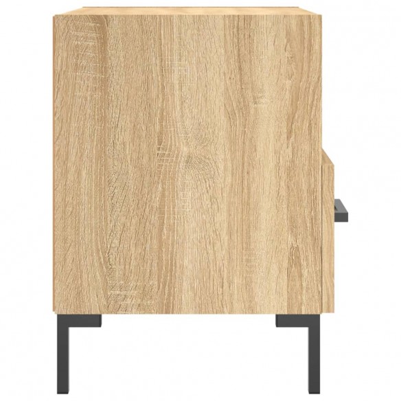 Table de chevet chêne sonoma 40x35x47,5 cm bois d’ingénierie