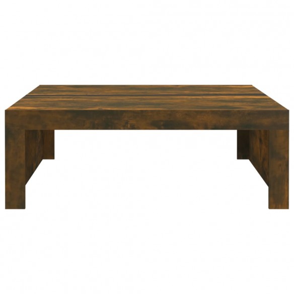 Table basse Chêne fumé 100x100x35 cm Bois d'ingénierie