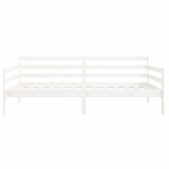 Lit de jour Blanc 90x190 cm Bois de pin massif