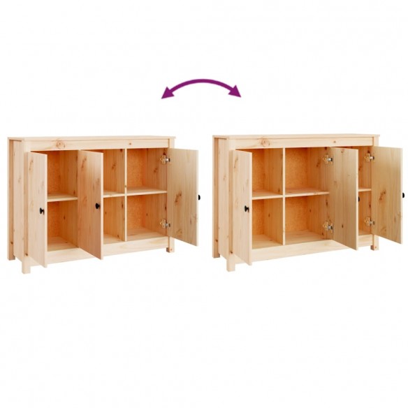 Buffet 100x35x74 cm Bois massif de pin