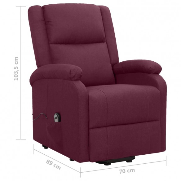 Fauteuil Violet Tissu