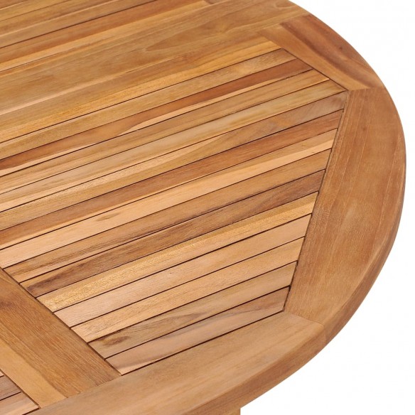 Table à dîner pliable de jardin Ø120x75 cm Bois de teck solide