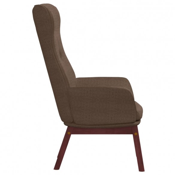 Chaise de relaxation Marron Tissu