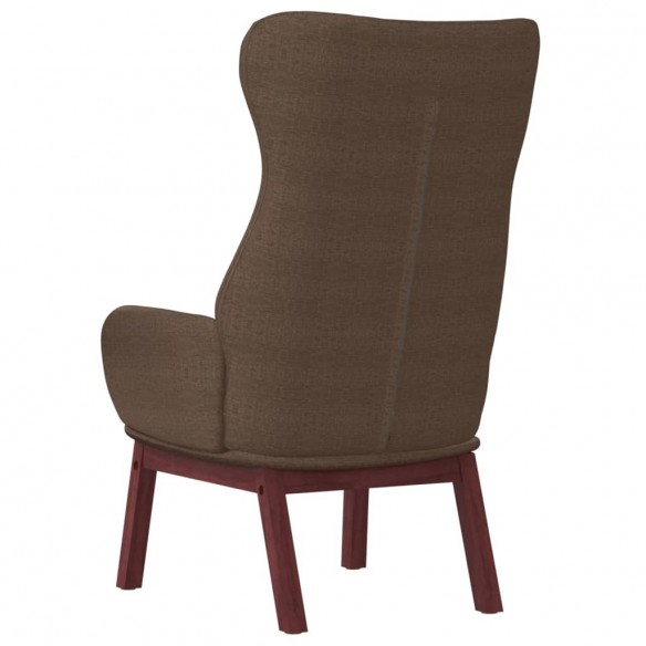 Chaise de relaxation Marron Tissu