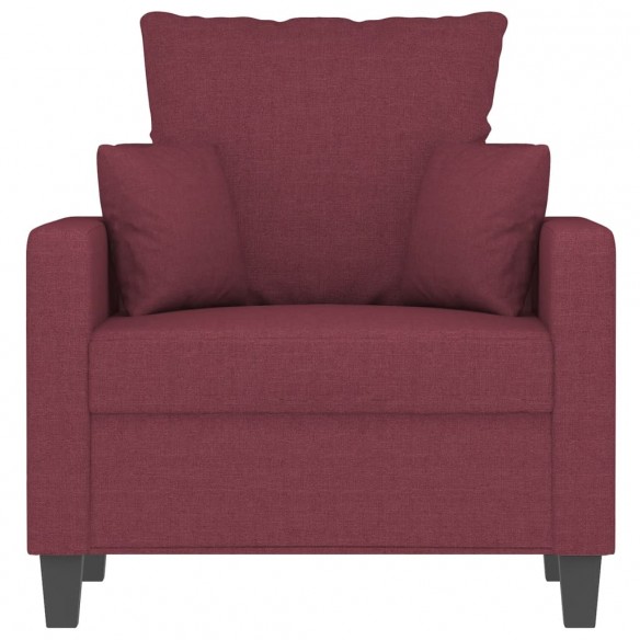 Fauteuil Rouge bordeaux 60 cm Tissu