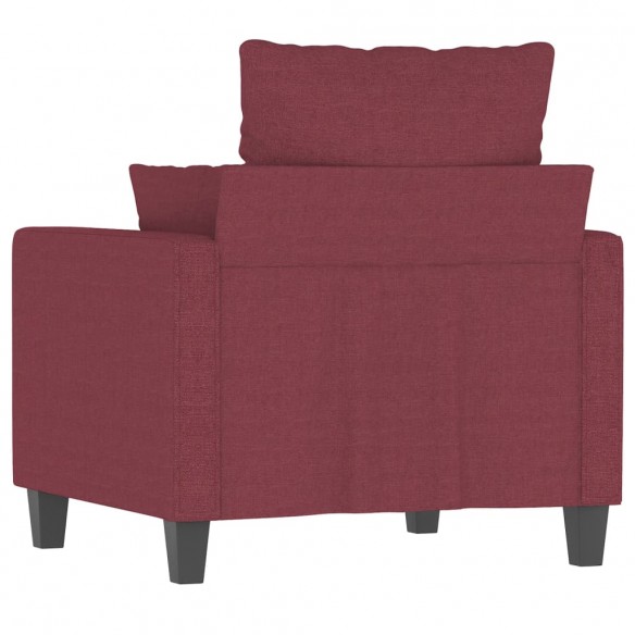 Fauteuil Rouge bordeaux 60 cm Tissu