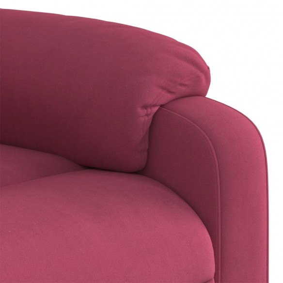 Fauteuil inclinable rouge bordeaux velours