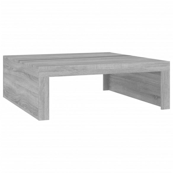 Table basse Sonoma gris 100x100x35 cm Bois d'ingénierie