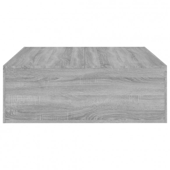 Table basse Sonoma gris 100x100x35 cm Bois d'ingénierie