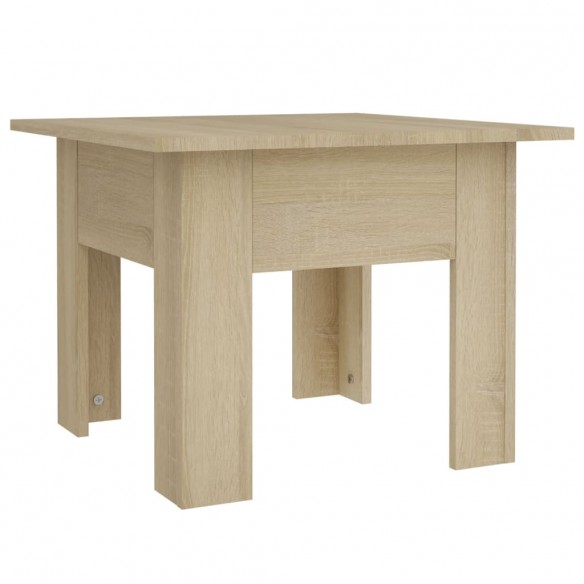 Table basse chêne sonoma 55x55x42 cm bois d'ingénierie