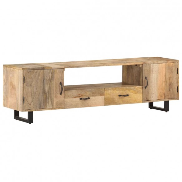 Meuble TV 160x30x45 cm Bois massif de manguier