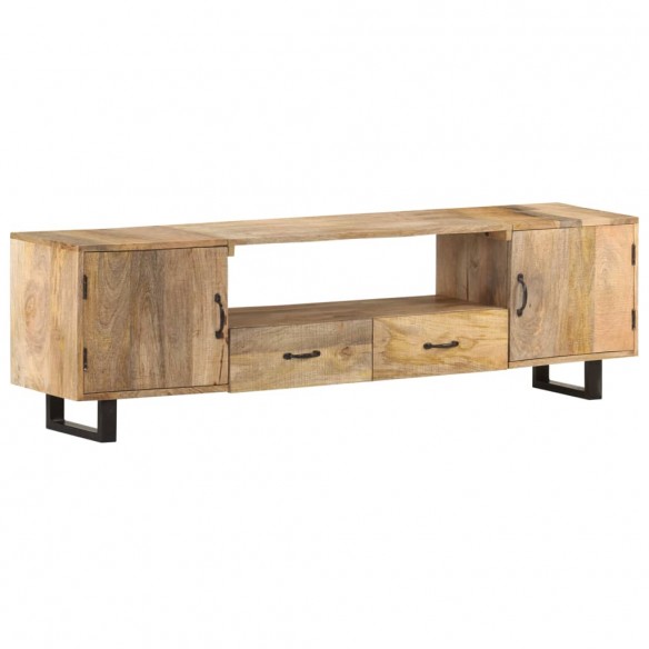 Meuble TV 160x30x45 cm Bois massif de manguier