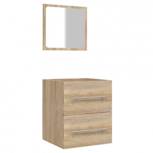 Armoire de salle de bain avec miroir Chêne Sonoma 41x38,5x48 cm