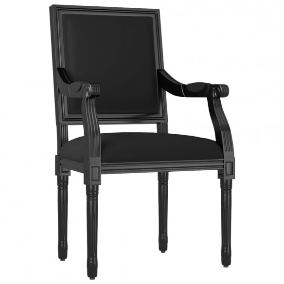 Fauteuil noir 54x59x99 cm velours