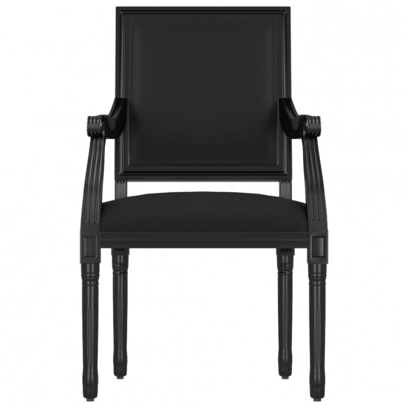 Fauteuil noir 54x59x99 cm velours