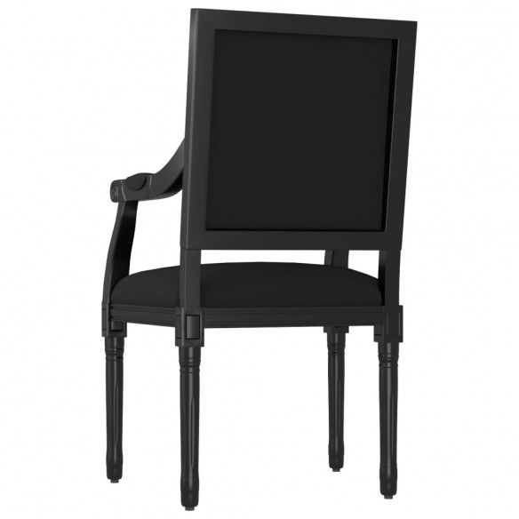 Fauteuil noir 54x59x99 cm velours