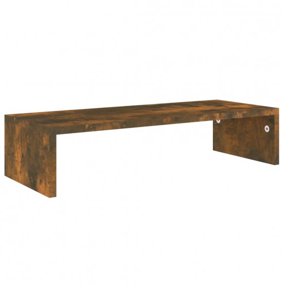 Support de moniteur Chêne fumé 60x23,5x12 cm Bois d'ingénierie