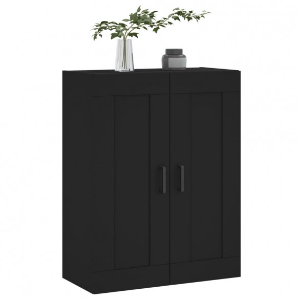 Armoire murale noir 69,5x34x90 cm bois d'ingénierie