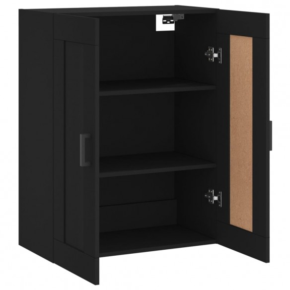 Armoire murale noir 69,5x34x90 cm bois d'ingénierie