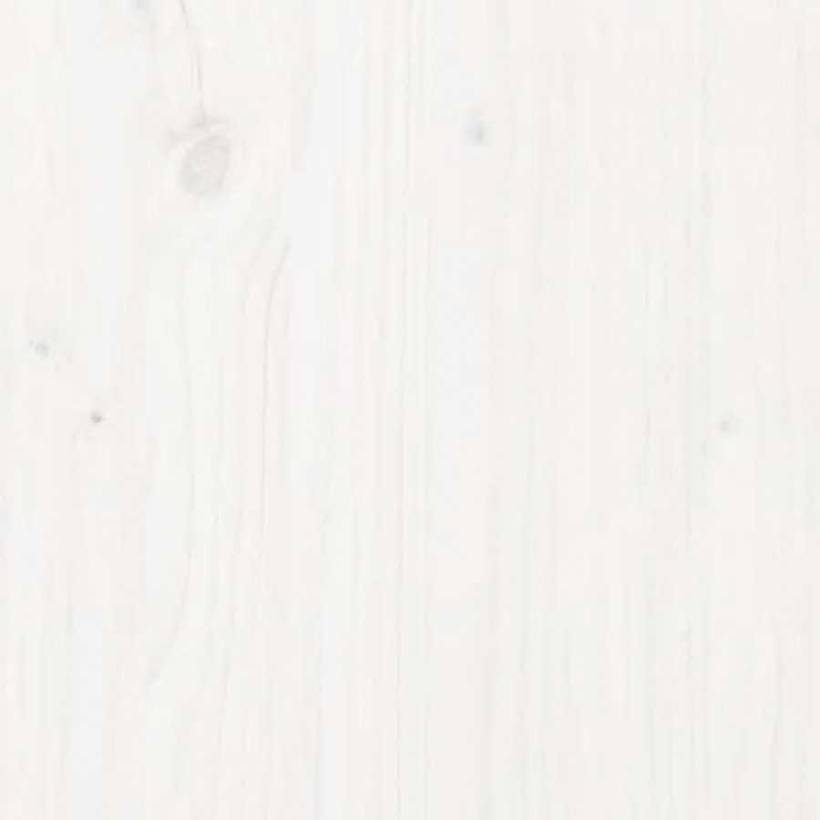 Table basse Blanc 71x49x55 cm Bois massif de pin Table basse Blanc 71x49x55 cm Bois massif de pin