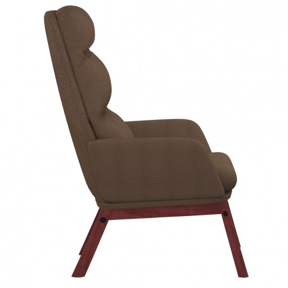 Chaise de relaxation Marron Tissu