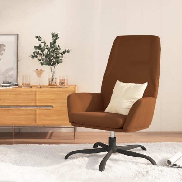 Chaise de relaxation Marron Similicuir daim