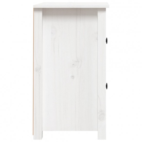 Tables de chevet 2 pcs Blanc 40x35x61,5 cm Bois de pin massif